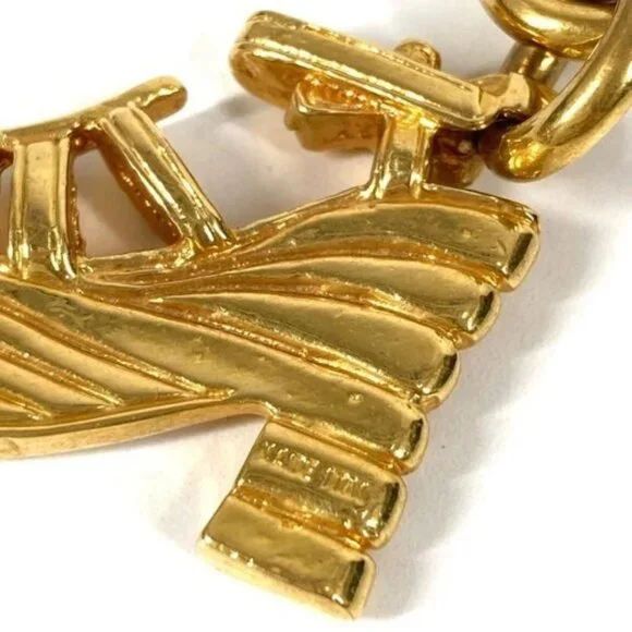 Salvatore Ferragamo vintage Sandals shoes Accessories Jewelry Long Necklace - Picture 5 of 11